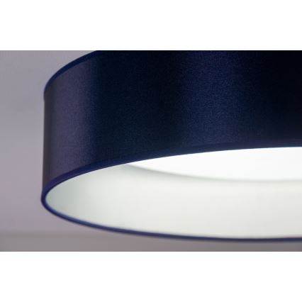 Duolla - LED loftlampe ROLLER LED/24W/230V diameter 45 cm blå/sølvfarvet