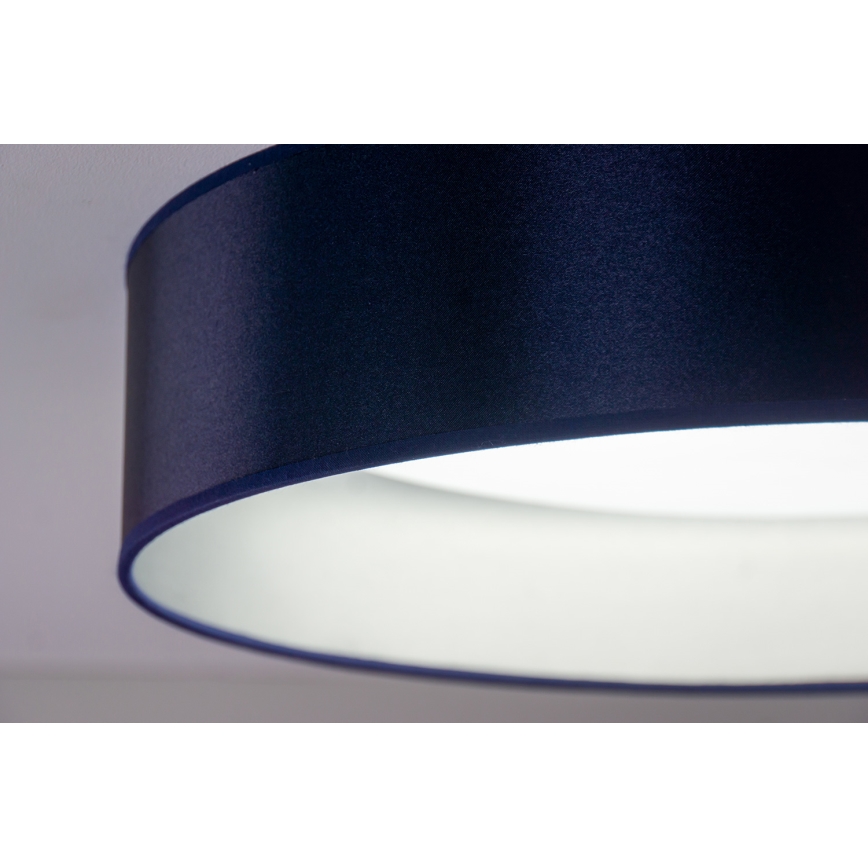 Duolla - LED loftlampe ROLLER LED/24W/230V diameter 45 cm blå/sølvfarvet