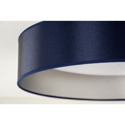 Duolla - LED loftlampe ROLLER LED/24W/230V diameter 45 cm blå/sølvfarvet