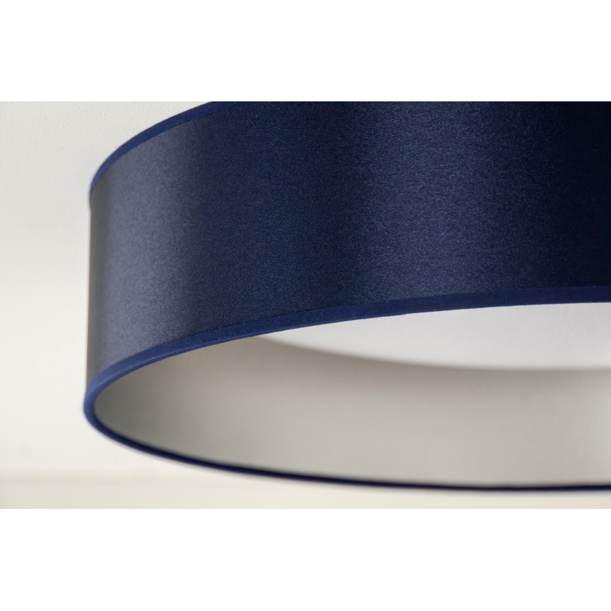 Duolla - LED loftlampe ROLLER LED/24W/230V diameter 45 cm blå/sølvfarvet