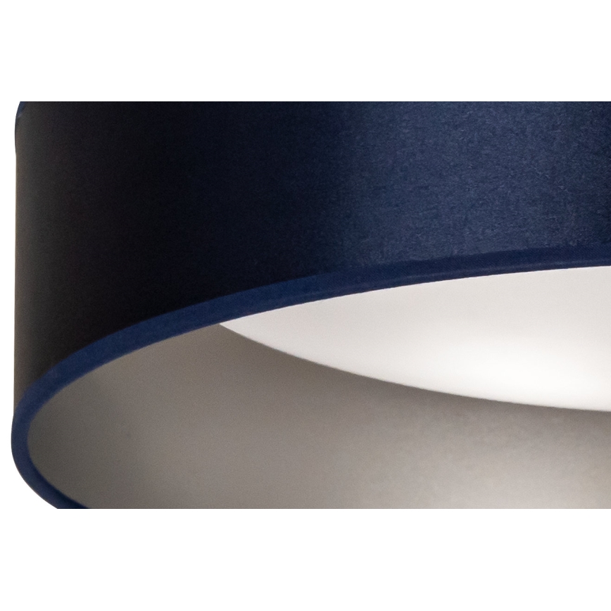 Duolla - LED loftlampe ROLLER LED/24W/230V diameter 45 cm blå/sølvfarvet