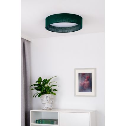 Duolla - LED loftlampe ROLLER LED/24W/230V diameter 45 cm grøn