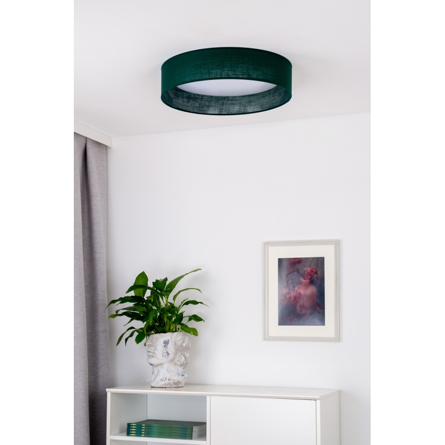 Duolla - LED loftlampe ROLLER LED/24W/230V diameter 45 cm grøn