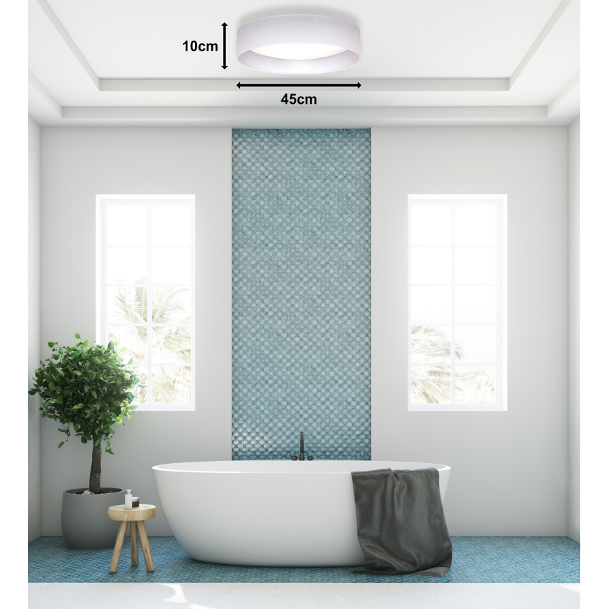 Duolla - LED loftlampe ROLLER LED/24W/230V diameter 45 cm hvid