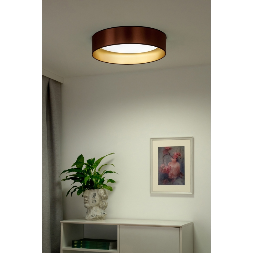Duolla - LED loftlampe ROLLER LED/24W/230V diameter 45 cm kobber/guldfarvet