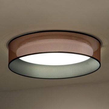 Duolla - LED loftlampe ROLLER LED/24W/230V diameter 45 cm kobber/sort