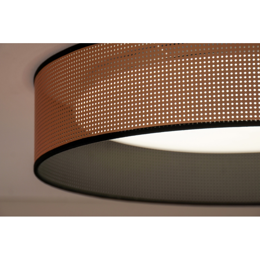Duolla - LED loftlampe ROLLER LED/24W/230V diameter 45 cm kobber/sort