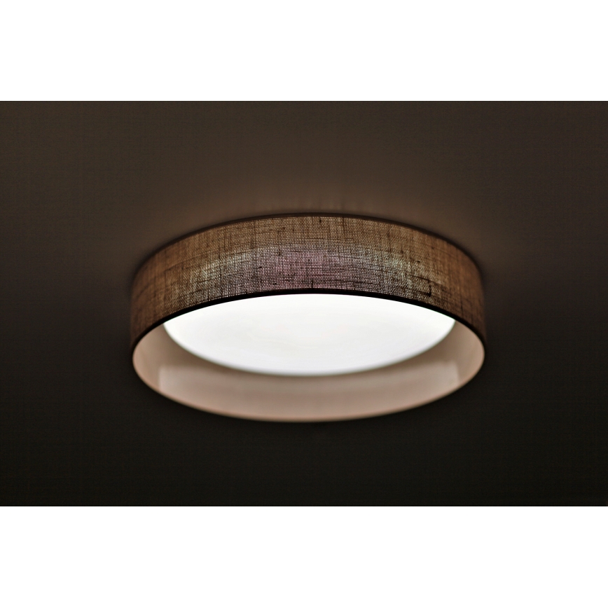 Duolla - LED loftlampe ROLLER LED/24W/230V diameter 45 cm lysebrun