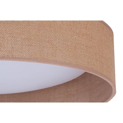 Duolla - LED loftlampe ROLLER LED/24W/230V diameter 45 cm lysebrun