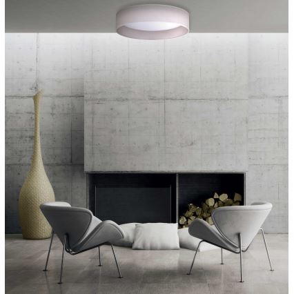 Duolla - LED loftlampe ROLLER LED/24W/230V diameter 45 cm lysegrå