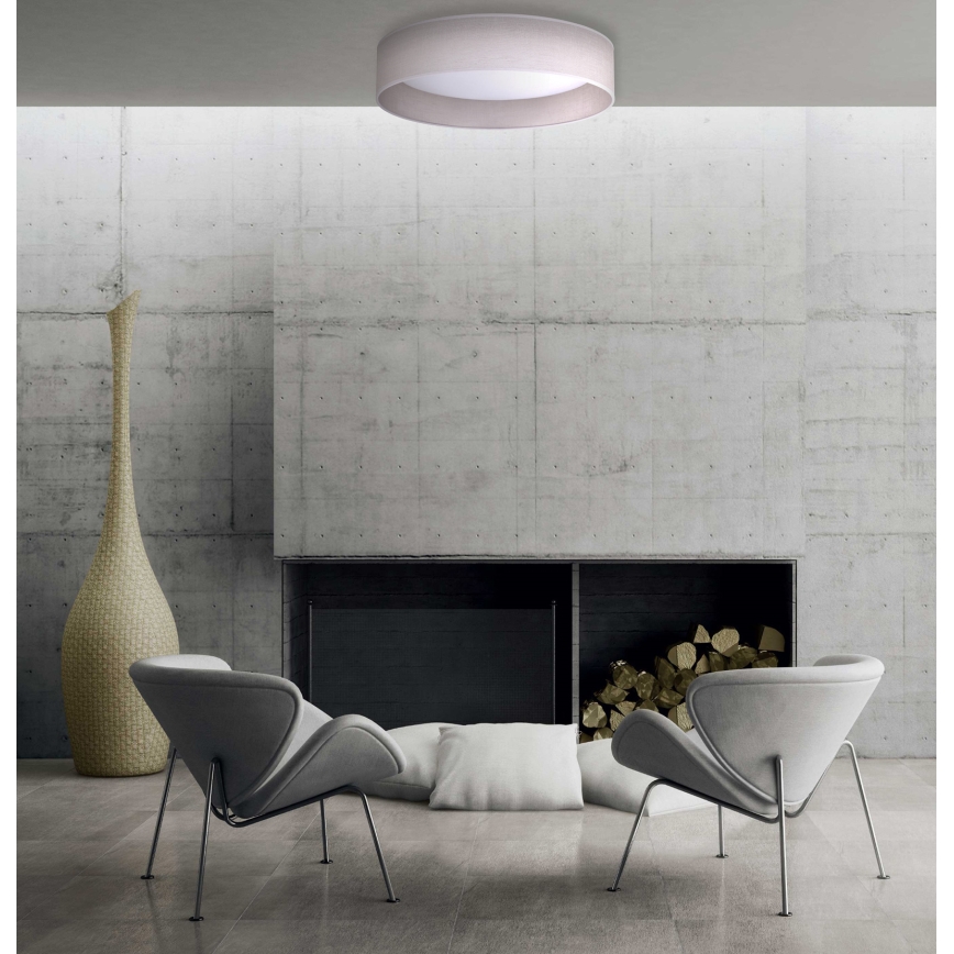 Duolla - LED loftlampe ROLLER LED/24W/230V diameter 45 cm lysegrå