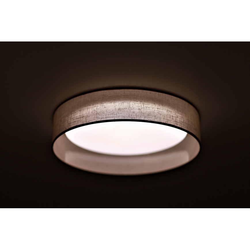Duolla - LED loftlampe ROLLER LED/24W/230V diameter 45 cm lysegrå