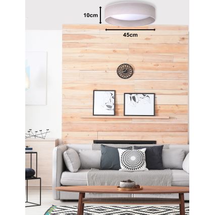 Duolla - LED loftlampe ROLLER LED/24W/230V diameter 45 cm lysegrå