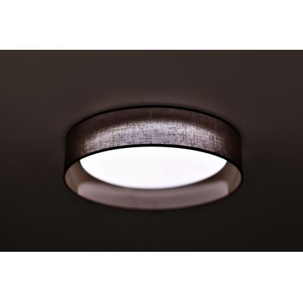 Duolla - LED loftlampe ROLLER LED/24W/230V diameter 45 cm mørkebrun
