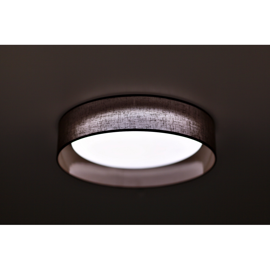 Duolla - LED loftlampe ROLLER LED/24W/230V diameter 45 cm mørkebrun