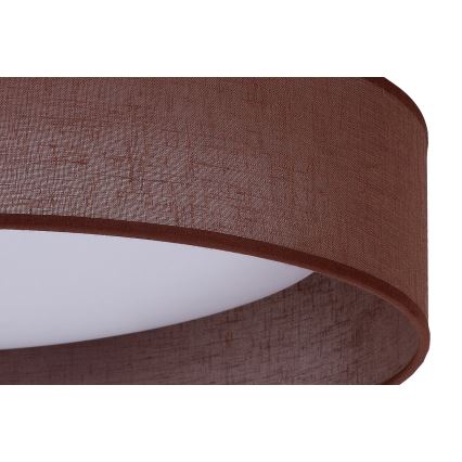 Duolla - LED loftlampe ROLLER LED/24W/230V diameter 45 cm mørkebrun