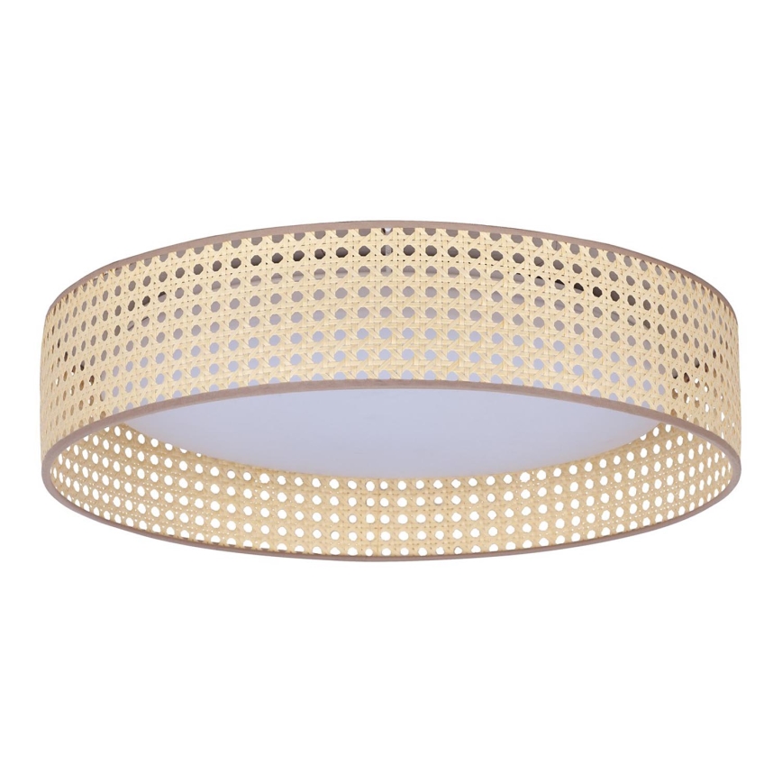Duolla - LED loftlampe ROLLER LED/24W/230V diameter 45 cm Rattan