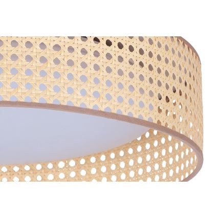 Duolla - LED loftlampe ROLLER LED/24W/230V diameter 45 cm Rattan