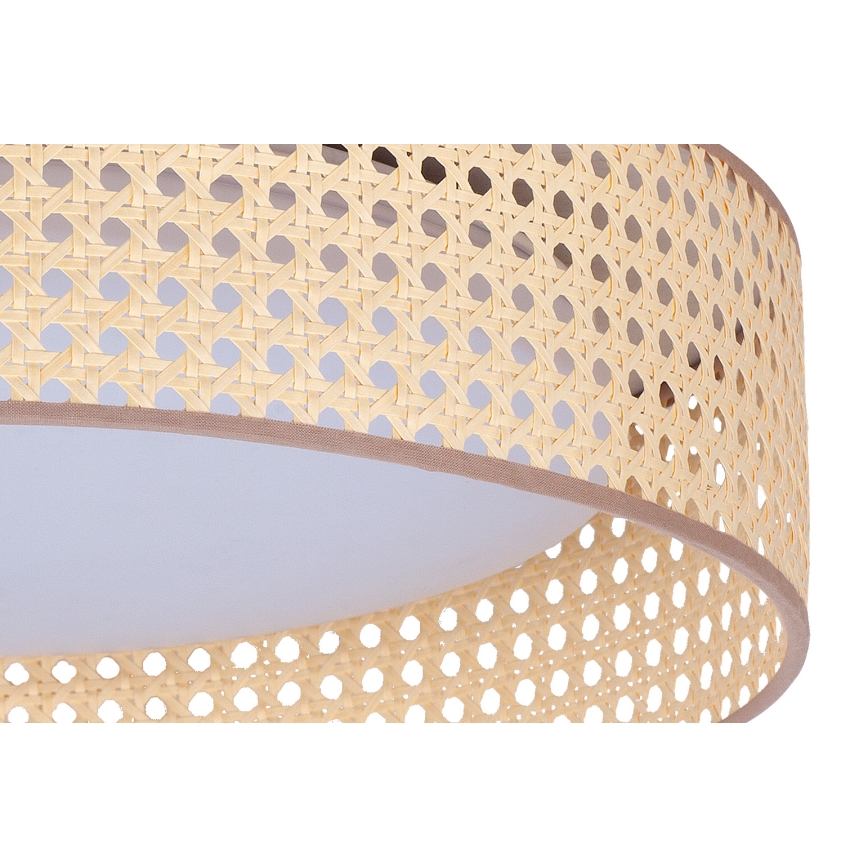 Duolla - LED loftlampe ROLLER LED/24W/230V diameter 45 cm Rattan