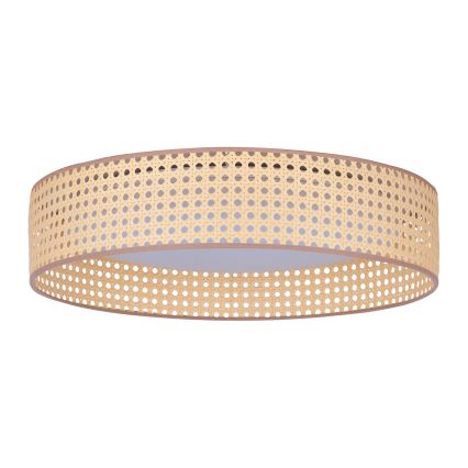 Duolla - LED loftlampe ROLLER LED/24W/230V diameter 45 cm Rattan
