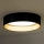 Duolla - LED loftlampe ROLLER LED/24W/230V diameter 45 cm sort/guldfarvet