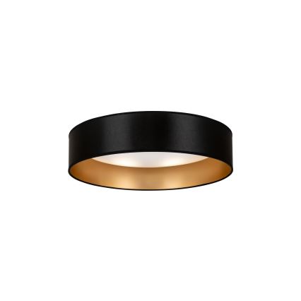 Duolla - LED loftlampe ROLLER LED/24W/230V diameter 45 cm sort/guldfarvet