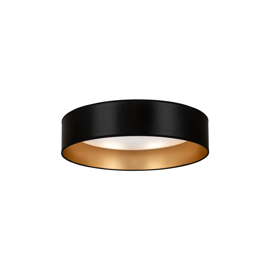 Duolla - LED loftlampe ROLLER LED/24W/230V diameter 45 cm sort/guldfarvet