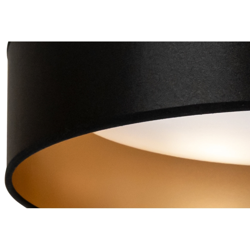 Duolla - LED loftlampe ROLLER LED/24W/230V diameter 45 cm sort/guldfarvet