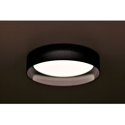 Duolla - LED loftlampe ROLLER LED/24W/230V diameter 45 cm sort