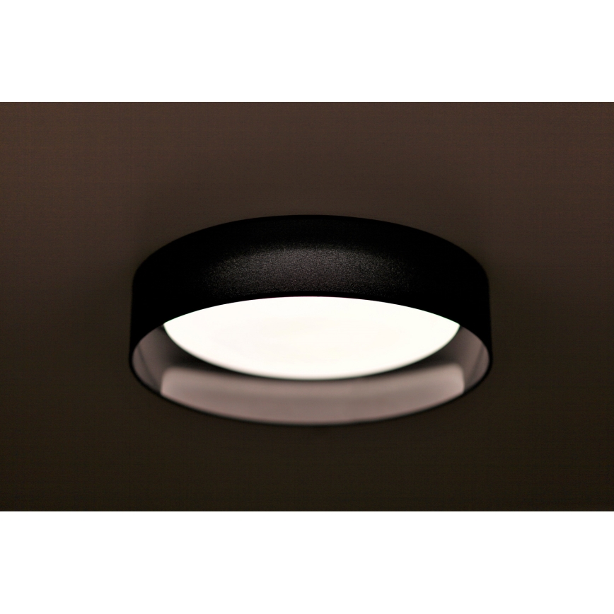 Duolla - LED loftlampe ROLLER LED/24W/230V diameter 45 cm sort