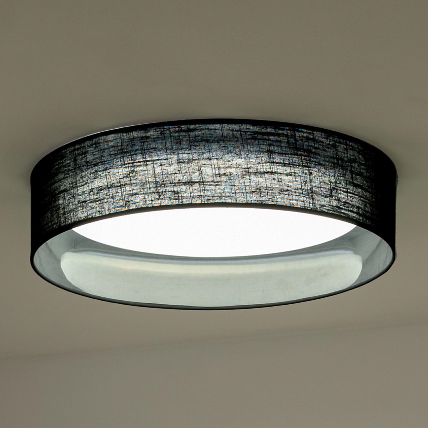 Duolla - LED loftlampe ROLLER LED/24W/230V diameter 45 cm sort