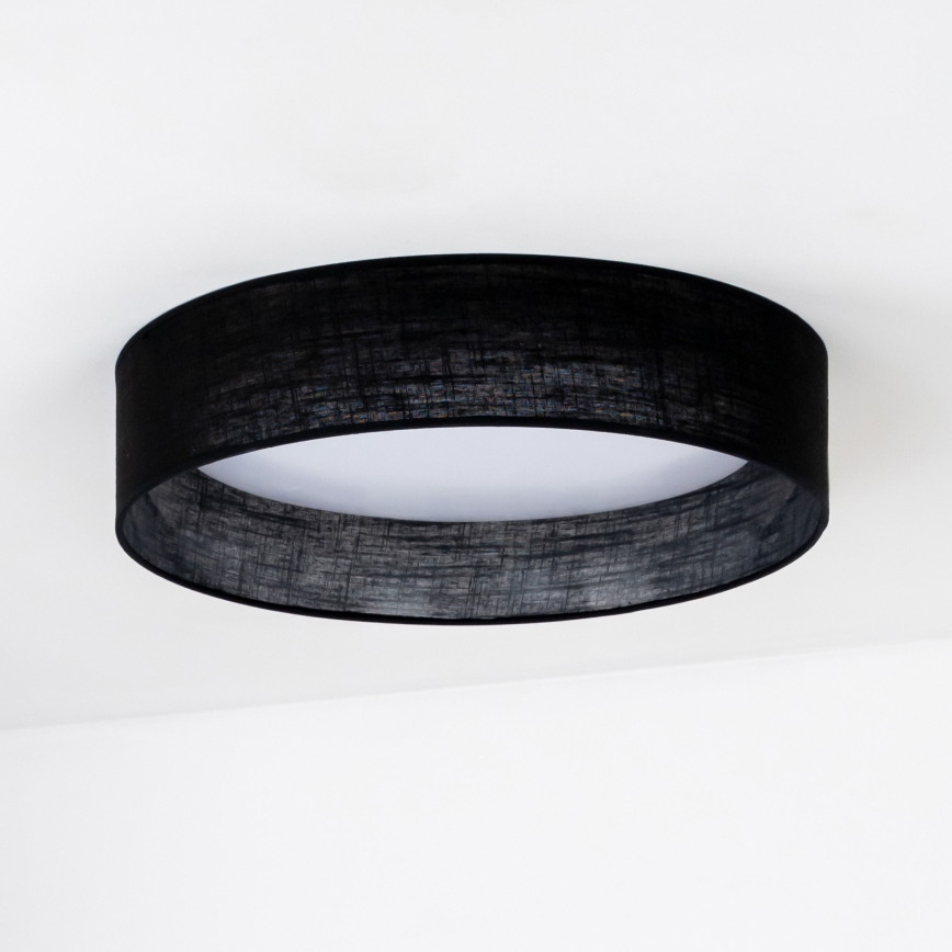 Duolla - LED loftlampe ROLLER LED/24W/230V diameter 45 cm sort