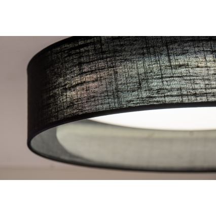 Duolla - LED loftlampe ROLLER LED/24W/230V diameter 45 cm sort