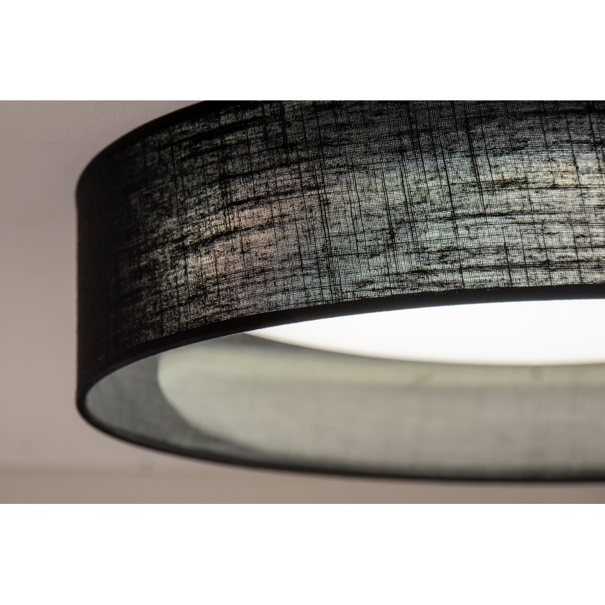 Duolla - LED loftlampe ROLLER LED/24W/230V diameter 45 cm sort