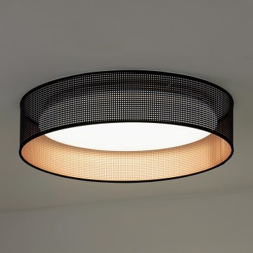 Duolla - LED loftlampe ROLLER LED/24W/230V diameter 45 cm sort/kobber