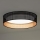 Duolla - LED loftlampe ROLLER LED/24W/230V diameter 45 cm sort/kobber