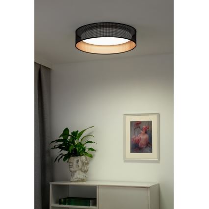 Duolla - LED loftlampe ROLLER LED/24W/230V diameter 45 cm sort/kobber