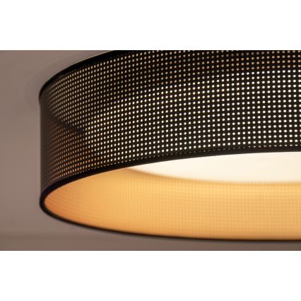 Duolla - LED loftlampe ROLLER LED/24W/230V diameter 45 cm sort/kobber