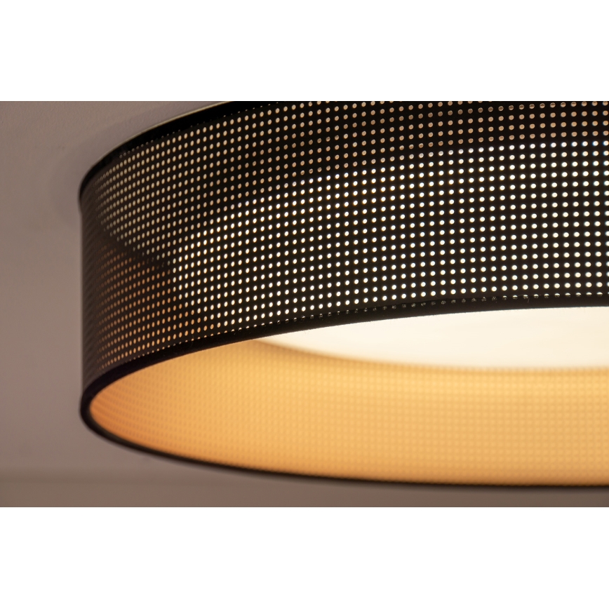 Duolla - LED loftlampe ROLLER LED/24W/230V diameter 45 cm sort/kobber