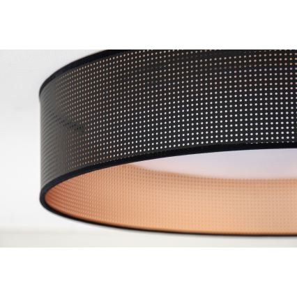 Duolla - LED loftlampe ROLLER LED/24W/230V diameter 45 cm sort/kobber