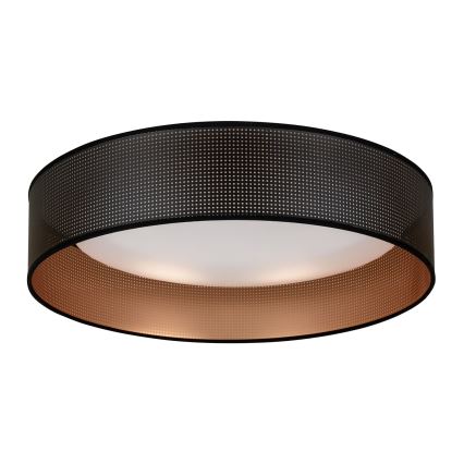 Duolla - LED loftlampe ROLLER LED/24W/230V diameter 45 cm sort/kobber