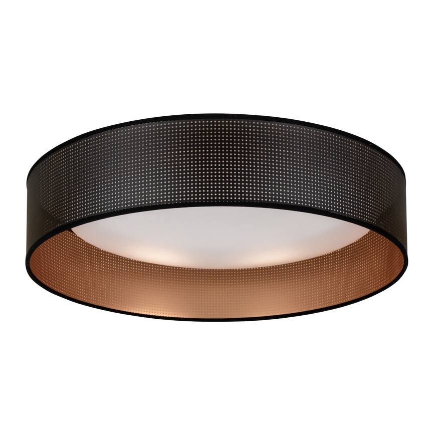 Duolla - LED loftlampe ROLLER LED/24W/230V diameter 45 cm sort/kobber