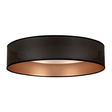 Duolla - LED loftlampe ROLLER LED/24W/230V diameter 45 cm sort/kobber