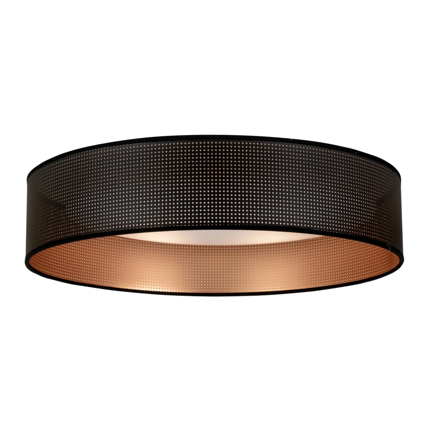 Duolla - LED loftlampe ROLLER LED/24W/230V diameter 45 cm sort/kobber
