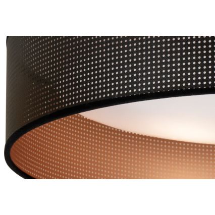 Duolla - LED loftlampe ROLLER LED/24W/230V diameter 45 cm sort/kobber