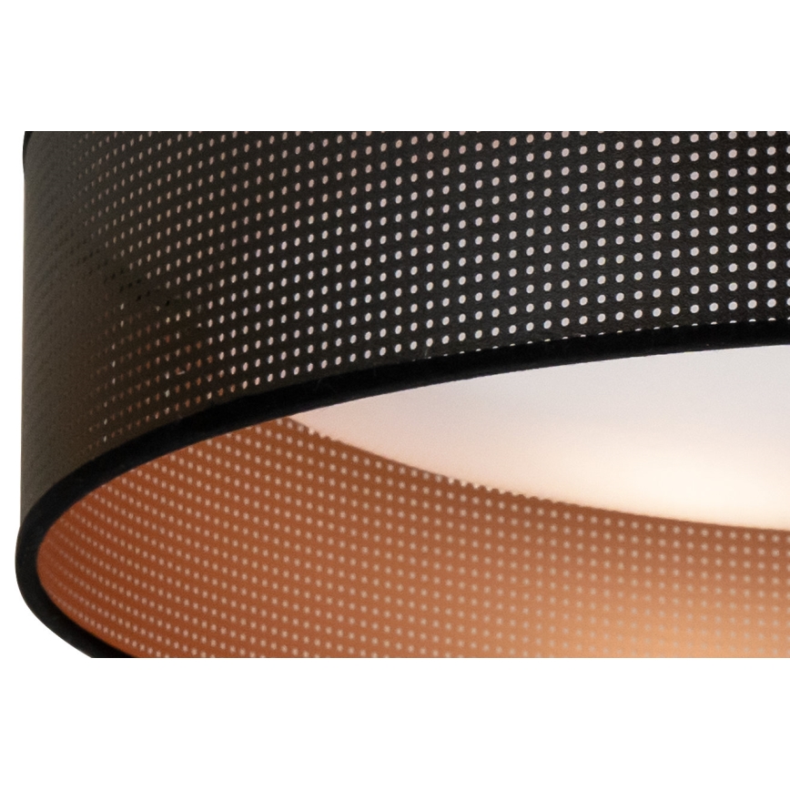 Duolla - LED loftlampe ROLLER LED/24W/230V diameter 45 cm sort/kobber