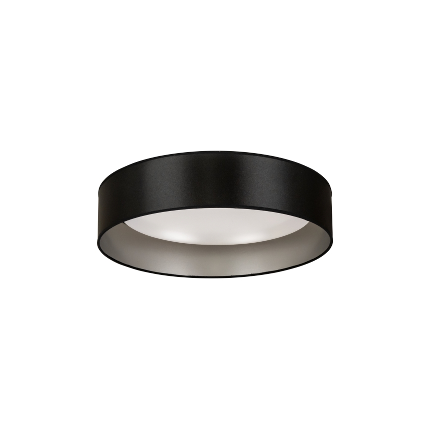 Duolla - LED loftlampe ROLLER LED/24W/230V diameter 45 cm sort/sølvfarvet
