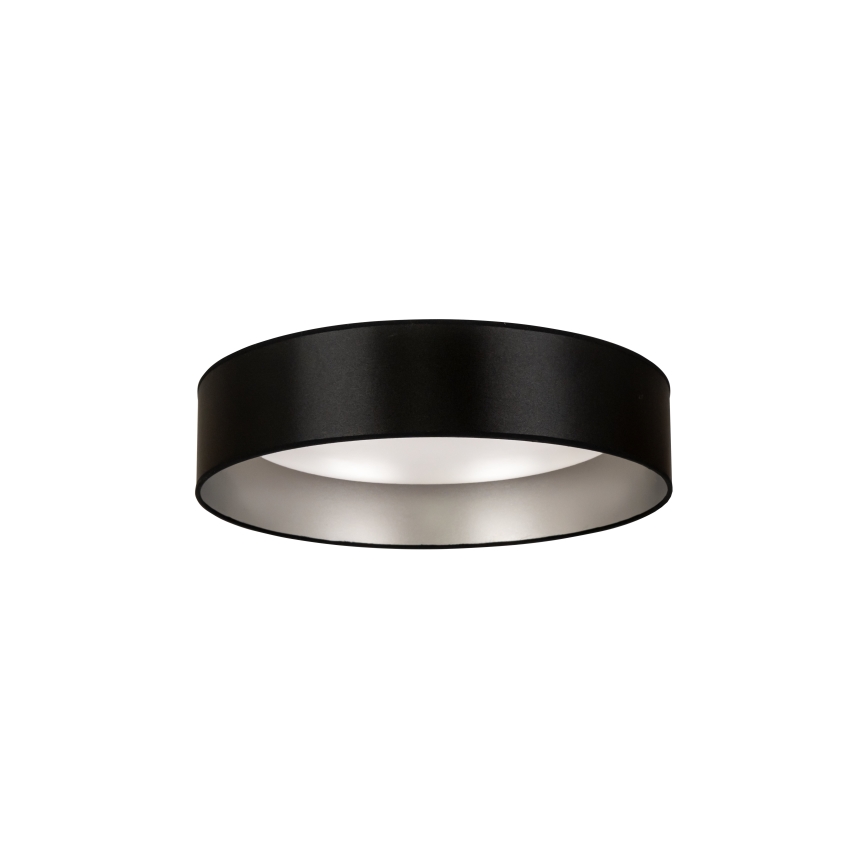 Duolla - LED loftlampe ROLLER LED/24W/230V diameter 45 cm sort/sølvfarvet