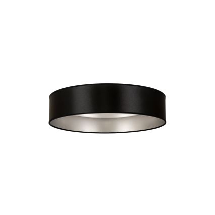 Duolla - LED loftlampe ROLLER LED/24W/230V diameter 45 cm sort/sølvfarvet