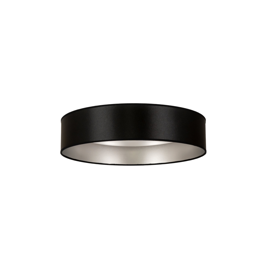 Duolla - LED loftlampe ROLLER LED/24W/230V diameter 45 cm sort/sølvfarvet